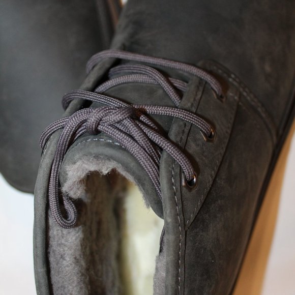 NIB UGG MEN'S SUEDE SHEARLING LINED WATERPROOF NEUMEL CHUKKA ANKLE WINTER BOOTS - Picture 5 of 8